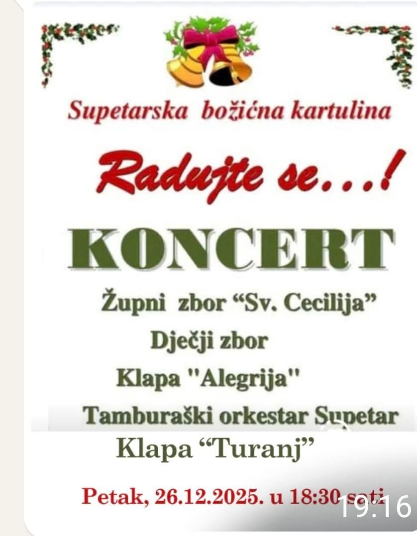 Božićni koncert u Supetru