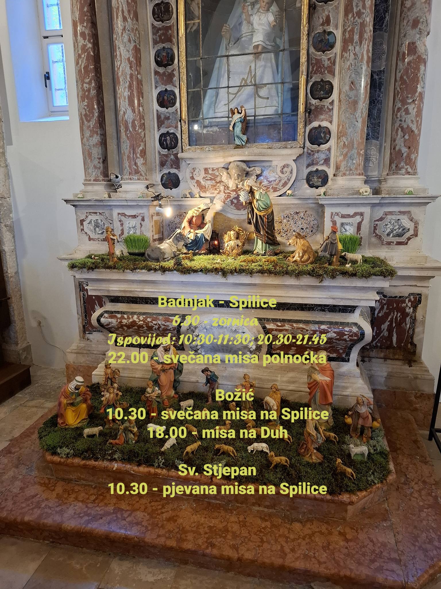 Program proslave Božića u Župi Uznesenja Marijina u Visu